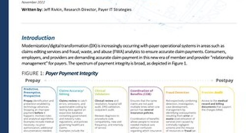 White Paper: Prospective Payment Integrity Moving from Pay and Chase to Predictive