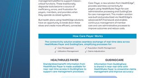 Data Sheet: Care Payer Integration