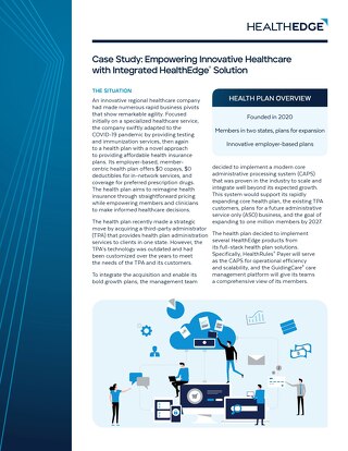 Case Study: Empowering Innovative Healthcare with Integrated HealthEdge® Solution