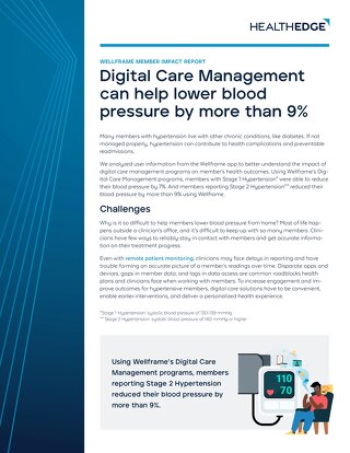 Report: Digital Care Management can help lower blood pressure by more than 9%