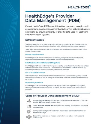 HealthEdge’s Provider Data Management