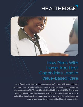 Brochure: Value-Based Care -  Health Plans With Home & Host Capabilities Are Market Leaders