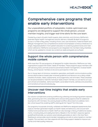 Data Sheet: Wellframe Care Programs Overview