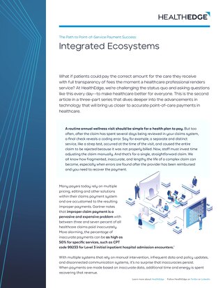 Data Sheet: Point-of-Service Payment System Success - Integrated Ecosystems (PDF)