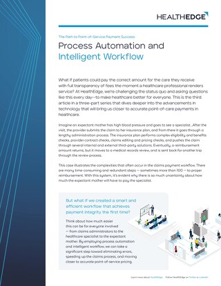 Data Sheet: Point-of-Service (POS) Payment Success in Healthcare - Process Automation & Intelligent Workflows