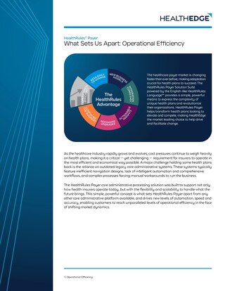 Data Sheet: What Sets Us Apart - Operational Efficiency