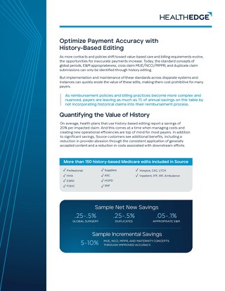 Data Sheet: Optimize Payment Accuracy with History-Based Editing