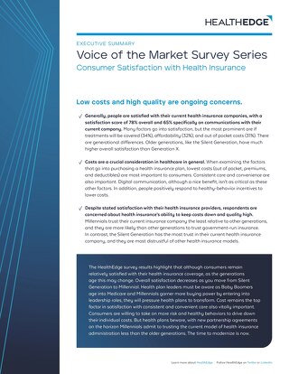 Consumer Survey Satisfaction Insights Report 2019